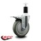 Service Caster 5'' Gray Poly Swivel 1-3/8'' Expanding Stem Caster Total Lock Brake SCC-EXTTL20S514-PPUB-138 - alternate 4